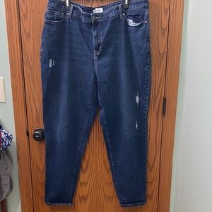 Lane Bryant Dark Blue Boyfriend Jeans size 18